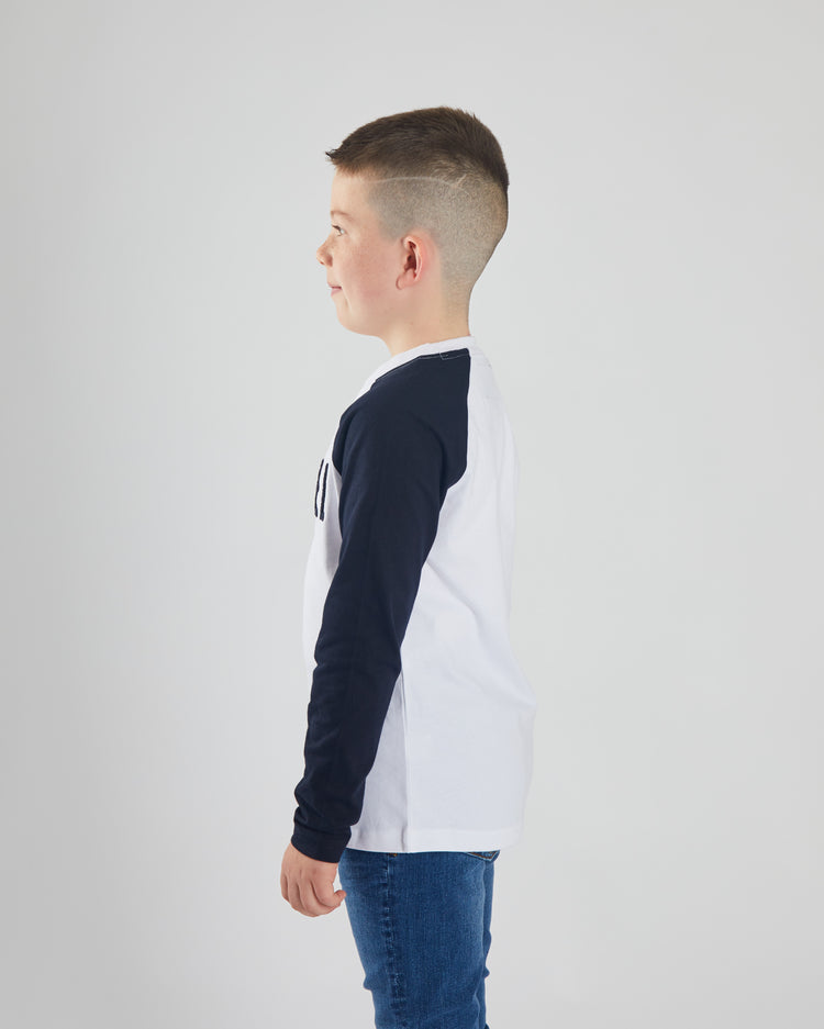 Carter L/S Tee Navy/White