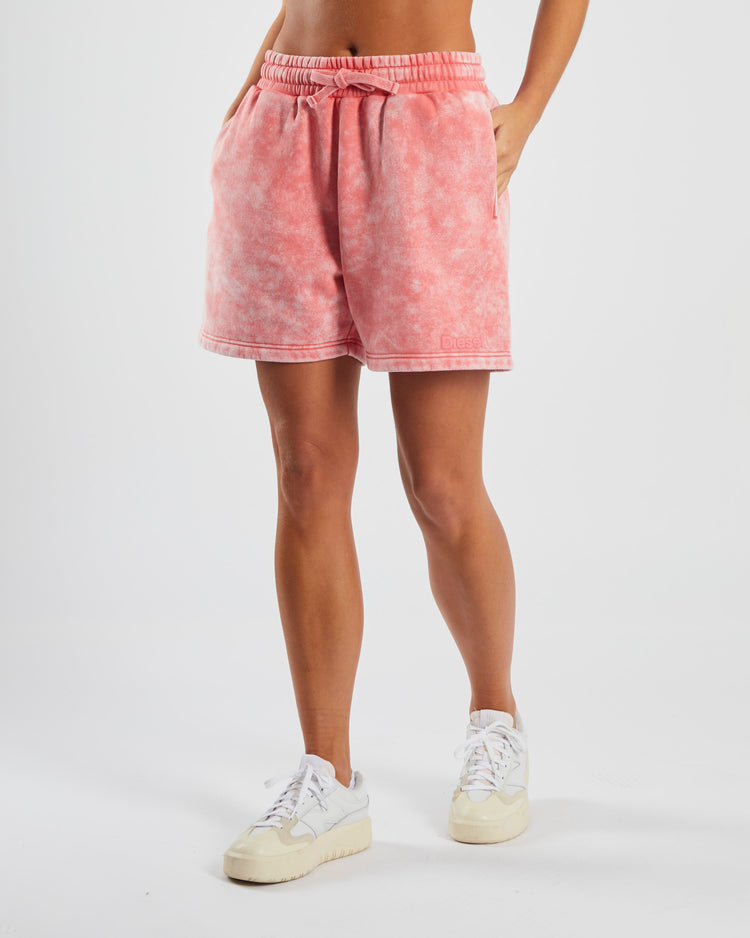 Chambray Short Washed Blush