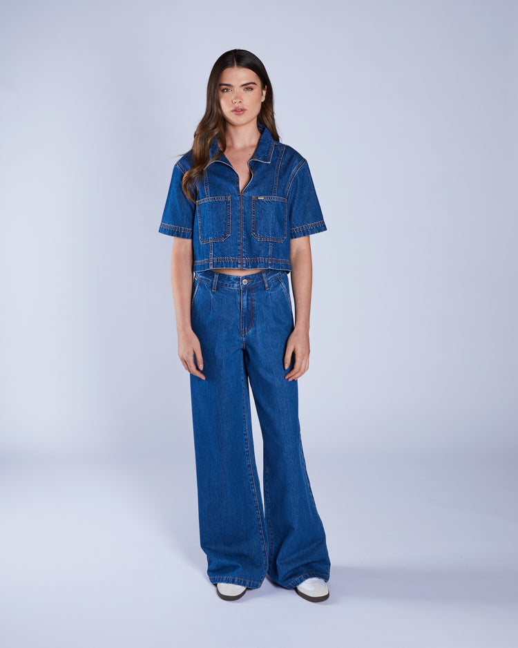 Daisy Shirt Medium Blue