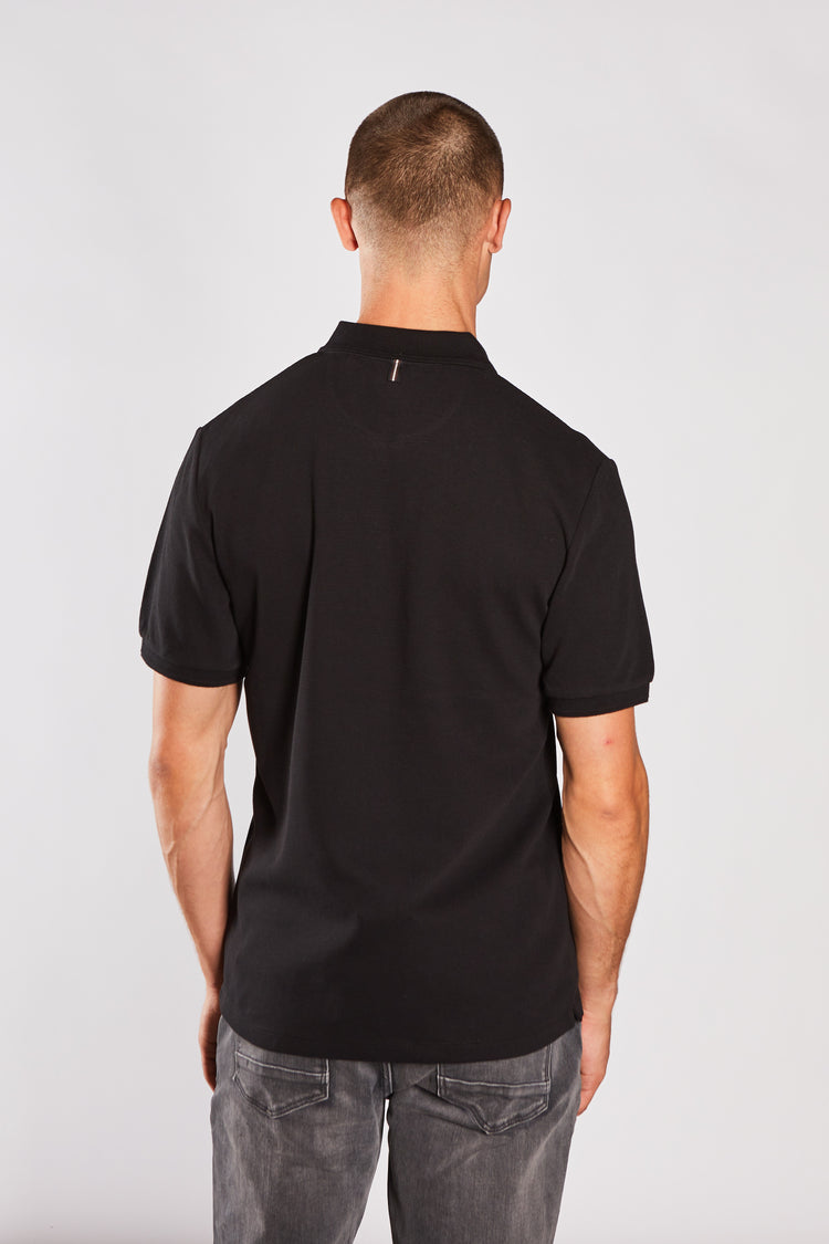 Dan Polo Shirt Black Tar