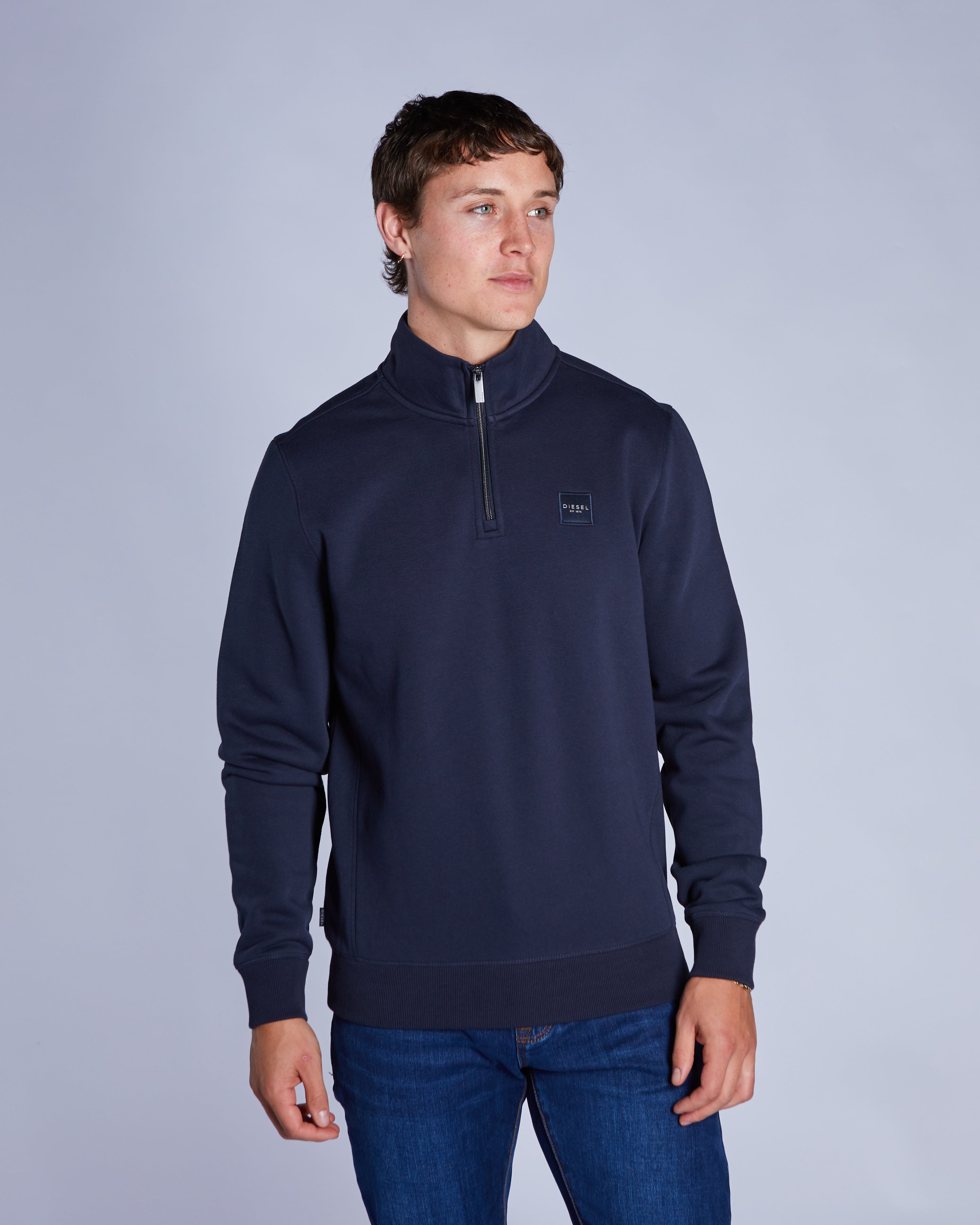 Dax Half Zip Salute Navy — Diesel.ie
