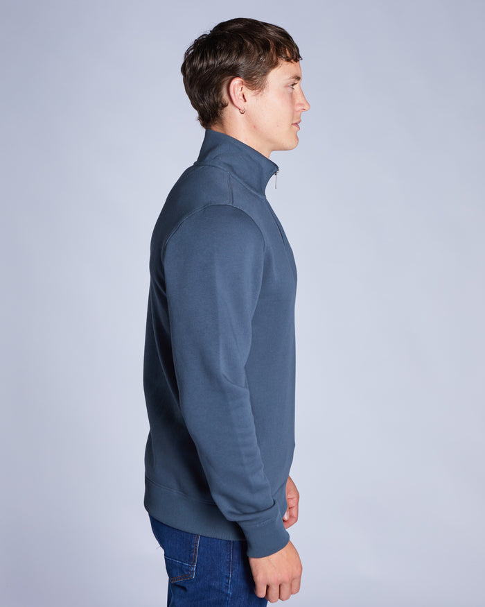 Dax Half Zip Petrol Blue