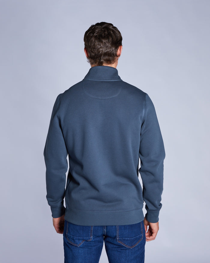 Dax Half Zip Petrol Blue