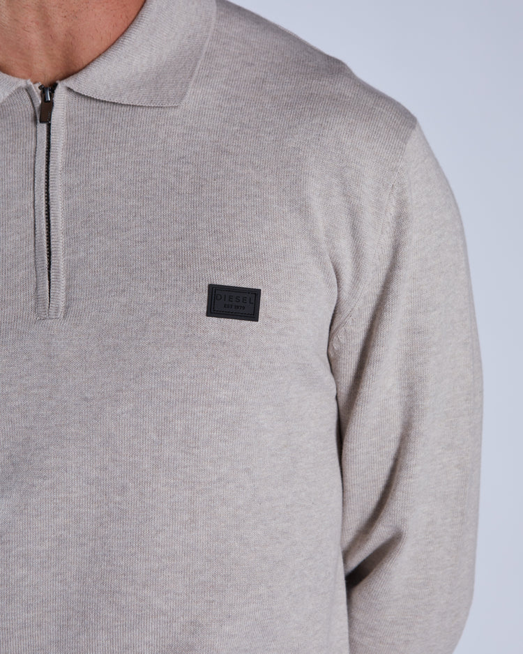 Dino Knit Polo Beachcomber Marl