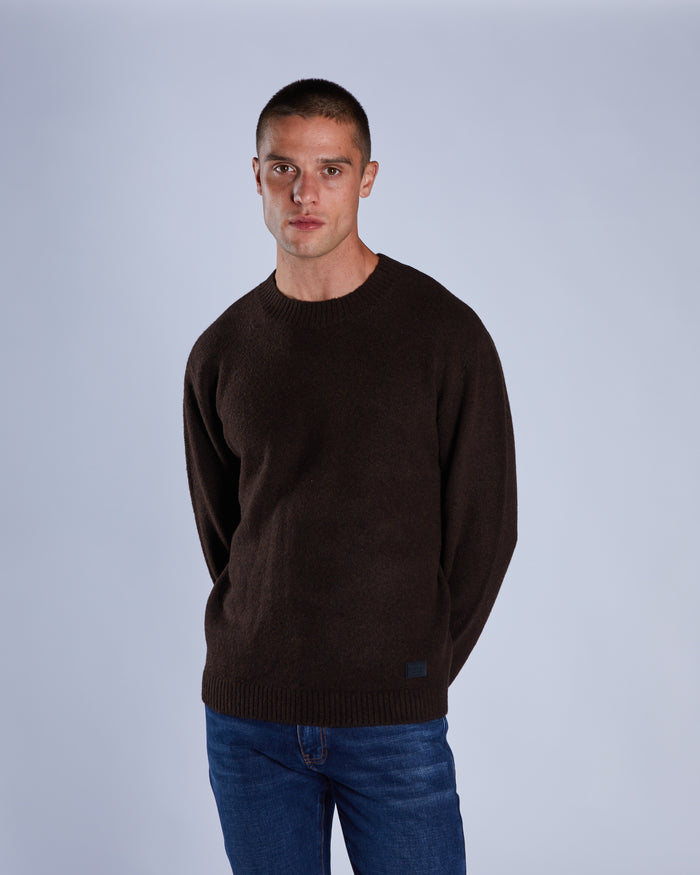 Domenico Sweater Dark Chocolate Marl