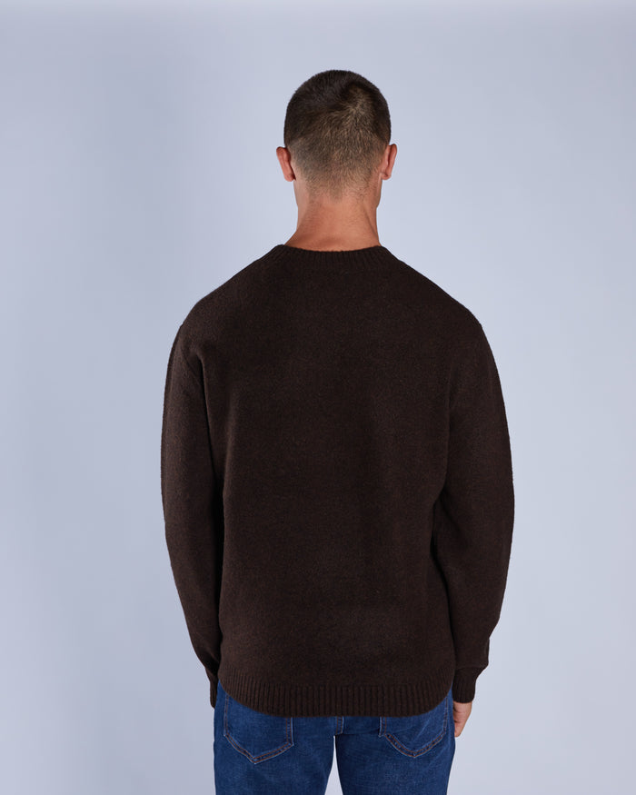 Domenico Sweater Dark Chocolate Marl