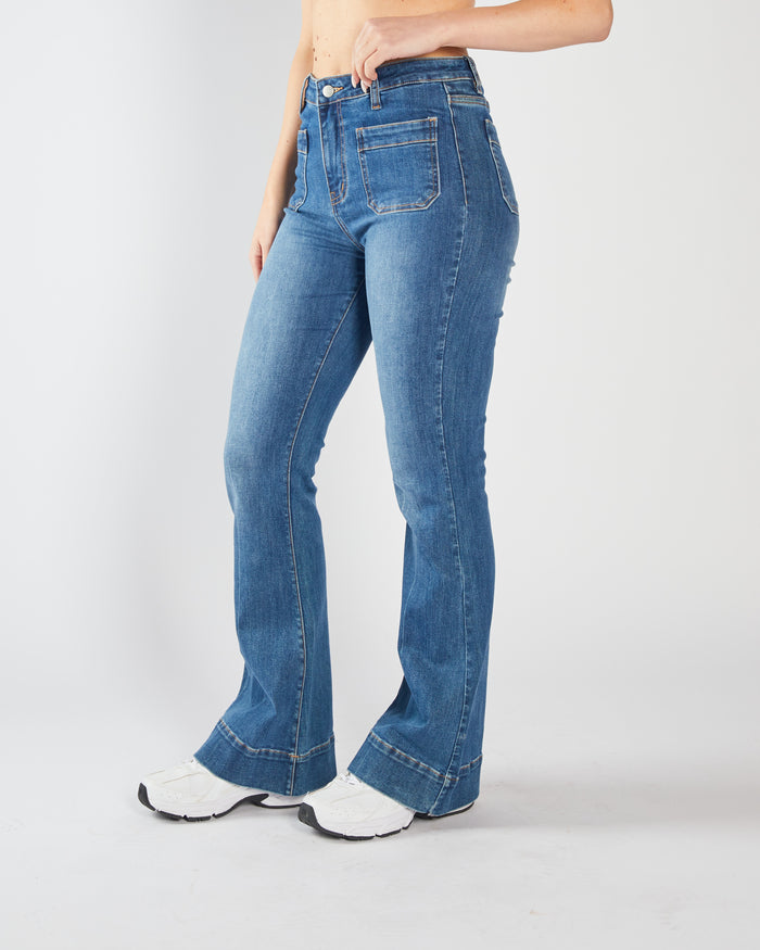 Drew Flare Denim Blue