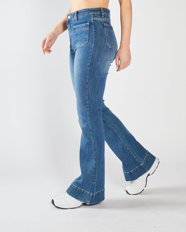 Drew Flare Denim Blue
