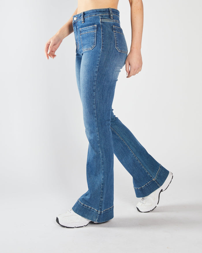 Drew Flare Denim Blue