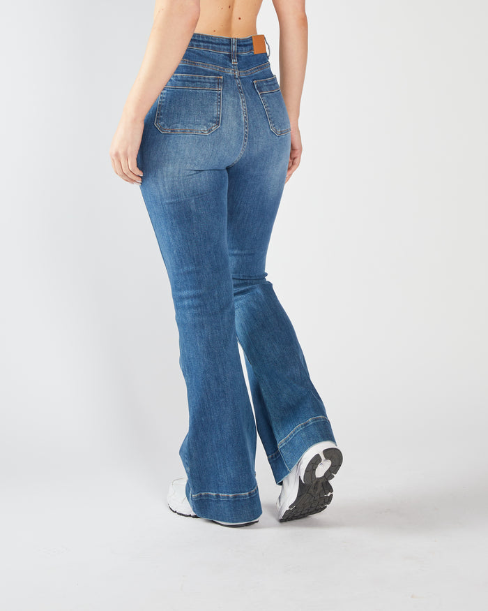 Drew Flare Denim Blue