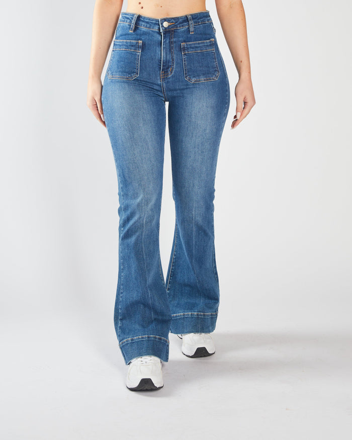 Drew Flare Denim Blue