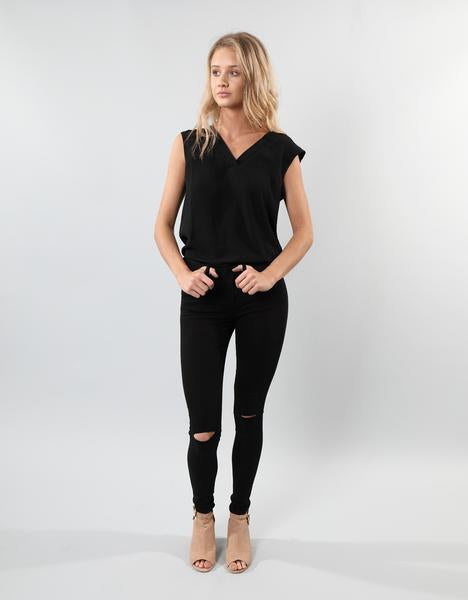Winnie High Waist Skinny Black