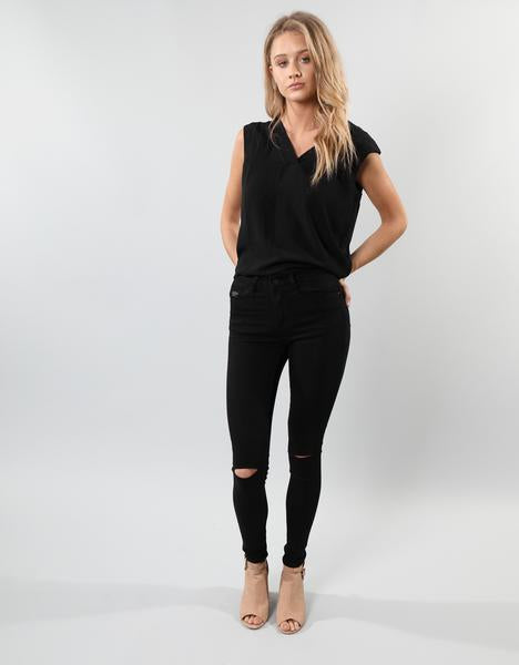 Winnie High Waist Skinny Black