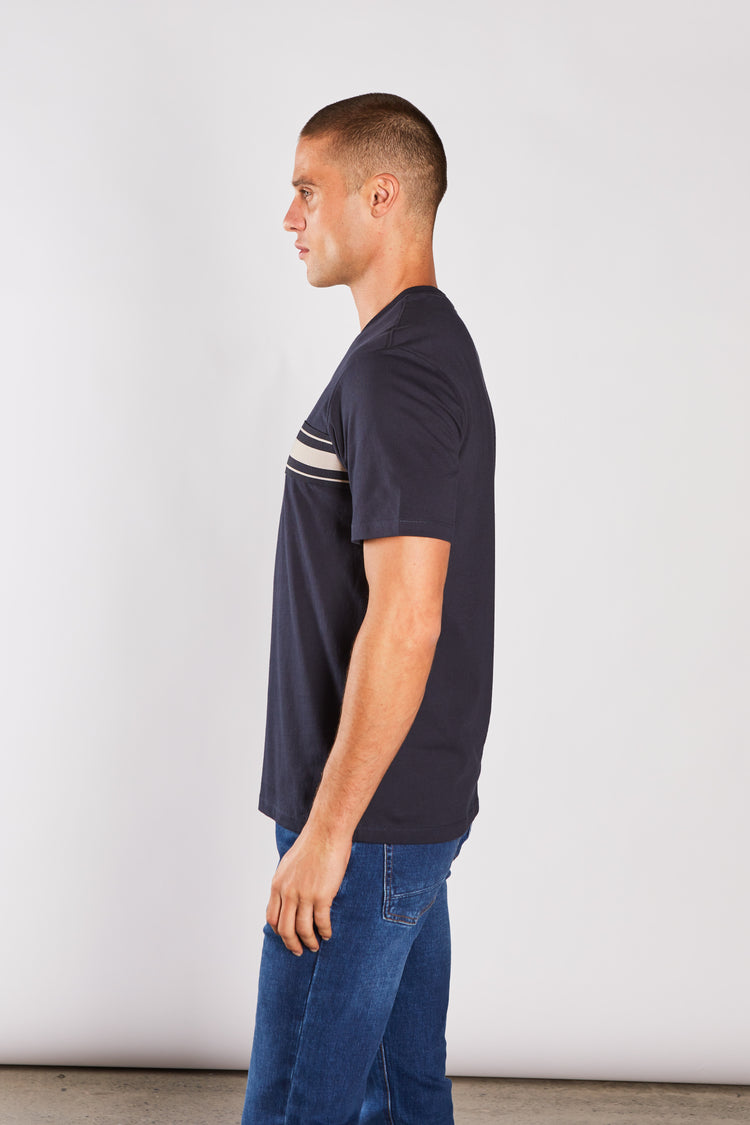 Duarte Tee Salute Navy