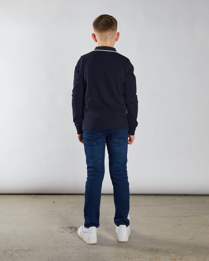 Duke L/S Polo Navy