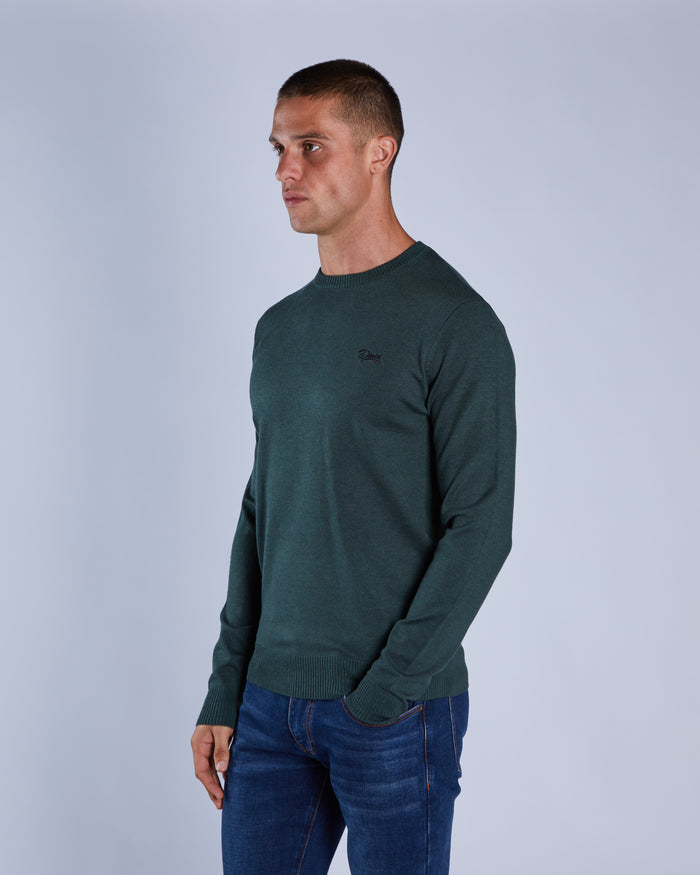 Dylan Round Neck College Green Marl