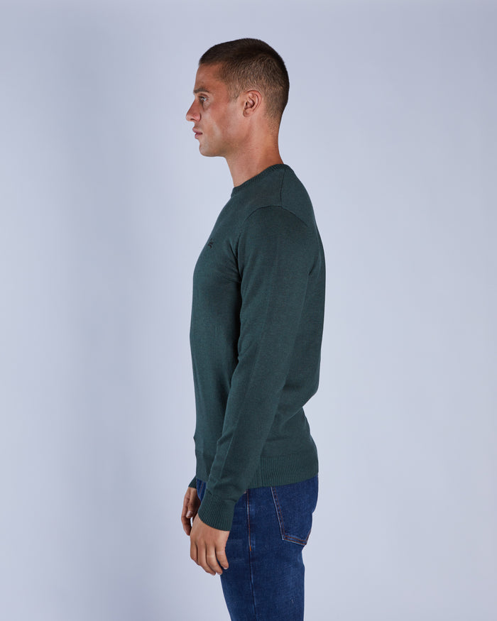 Dylan Round Neck College Green Marl