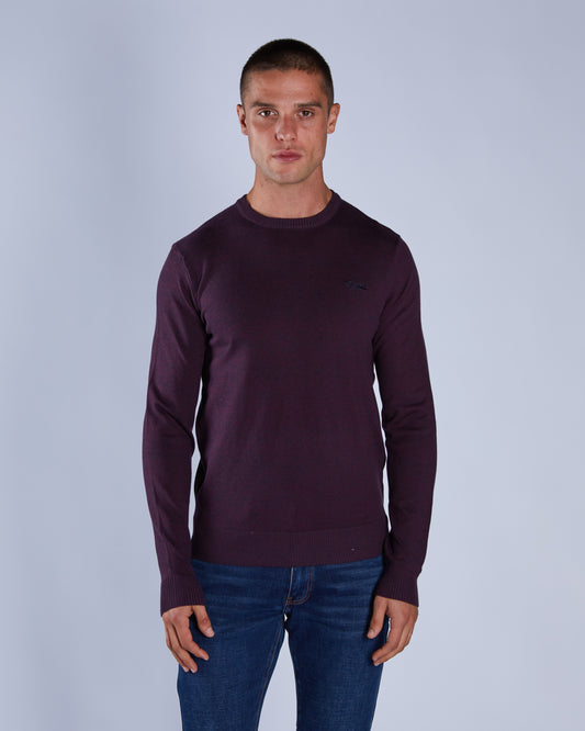 Dylan Round Neck Fig Marl