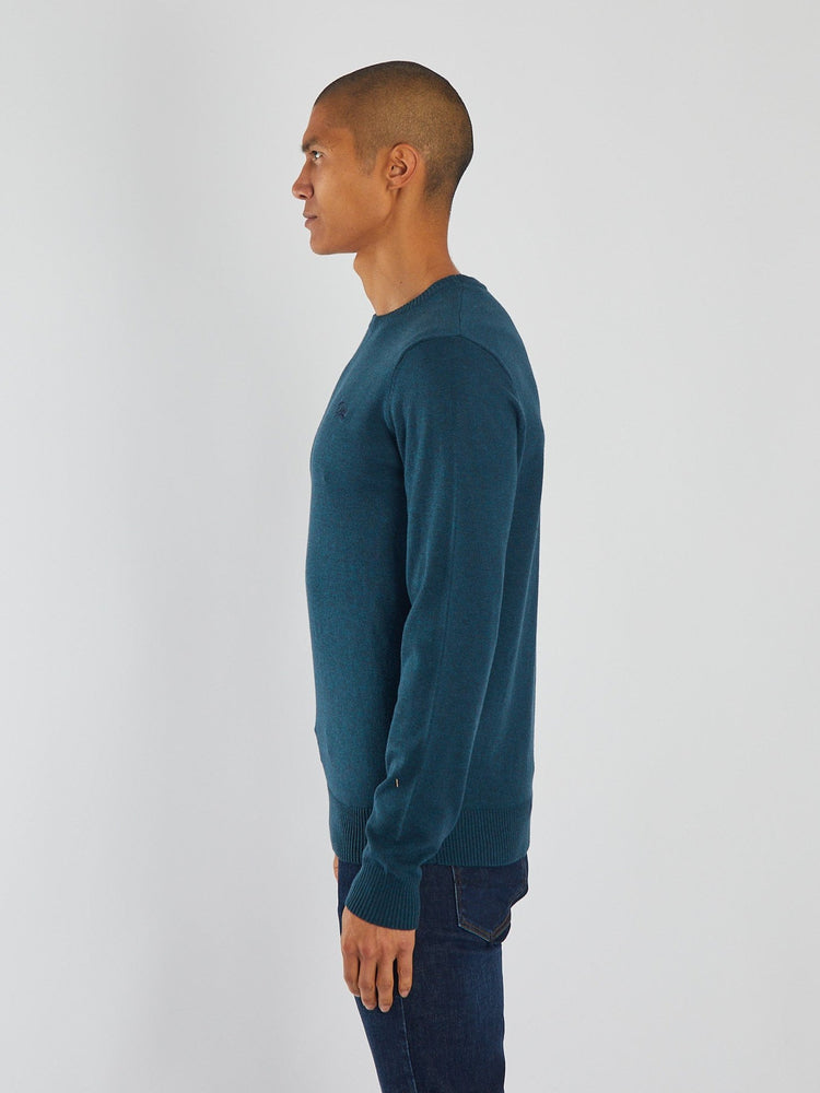 Dylan Round Neck Midnight Teal Marl