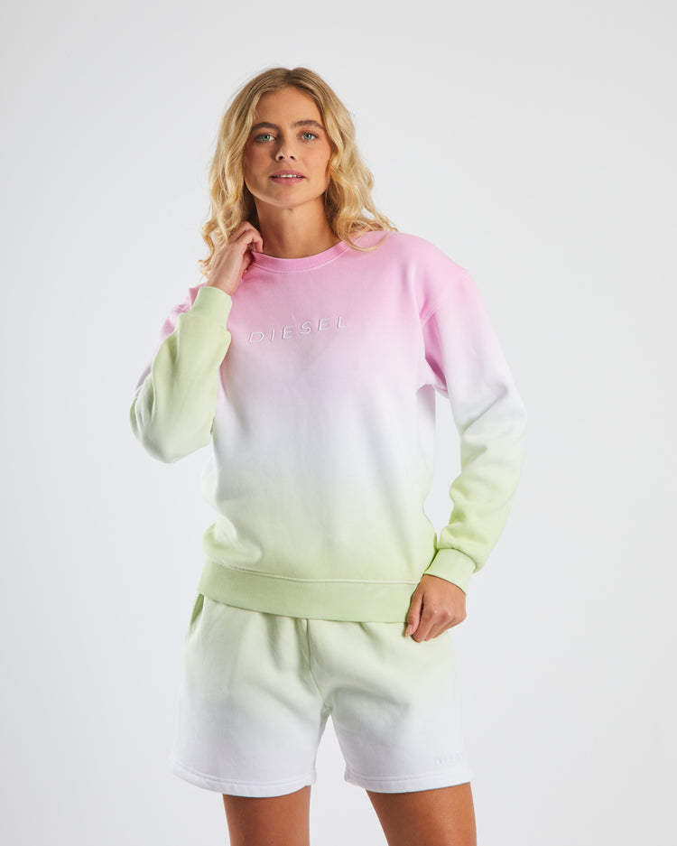 Dayna Sweater Pink/Green Ombre
