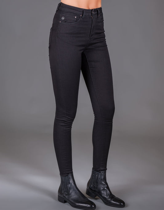 Elsa High Waist Skinny Jet Black