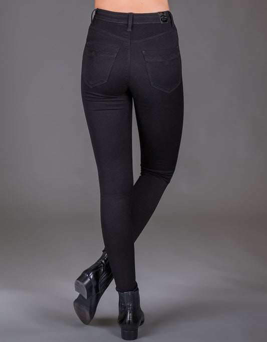 Elsa High Waist Skinny Jet Black