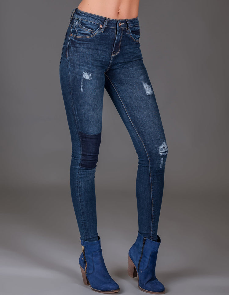 Annalise Classic Skinny Chalky Blue