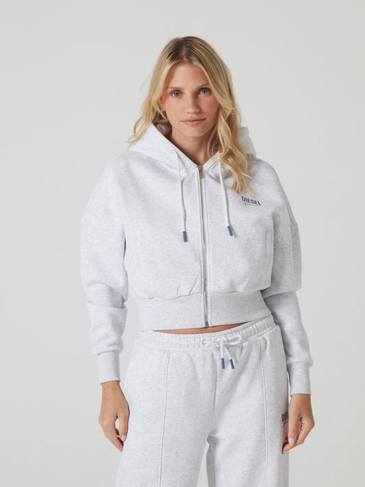 Eden Zipper Snow Grey Melange