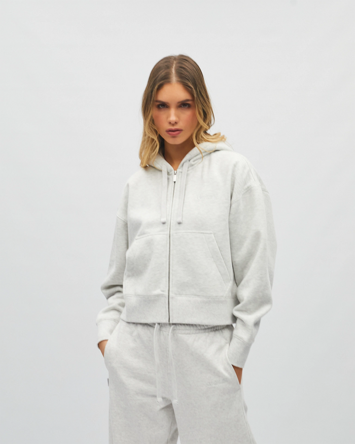 Ella Zipper Stone Marl