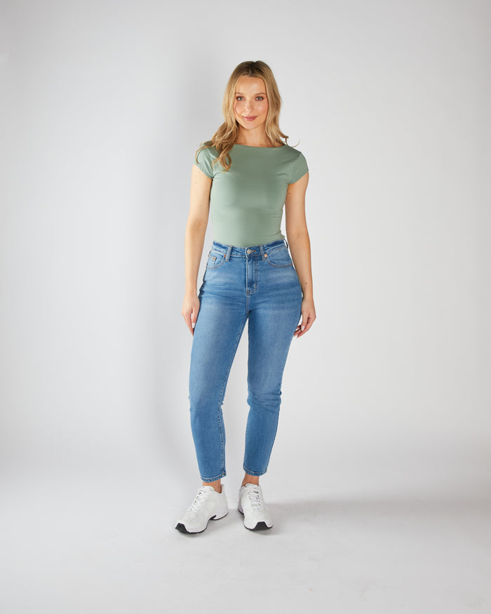 Estelle Bodysuit Moss Green