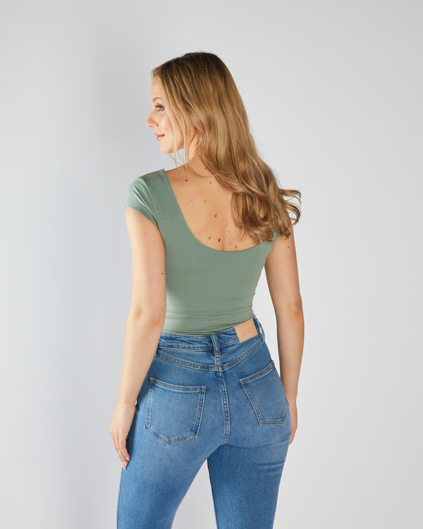 Estelle Bodysuit Moss Green