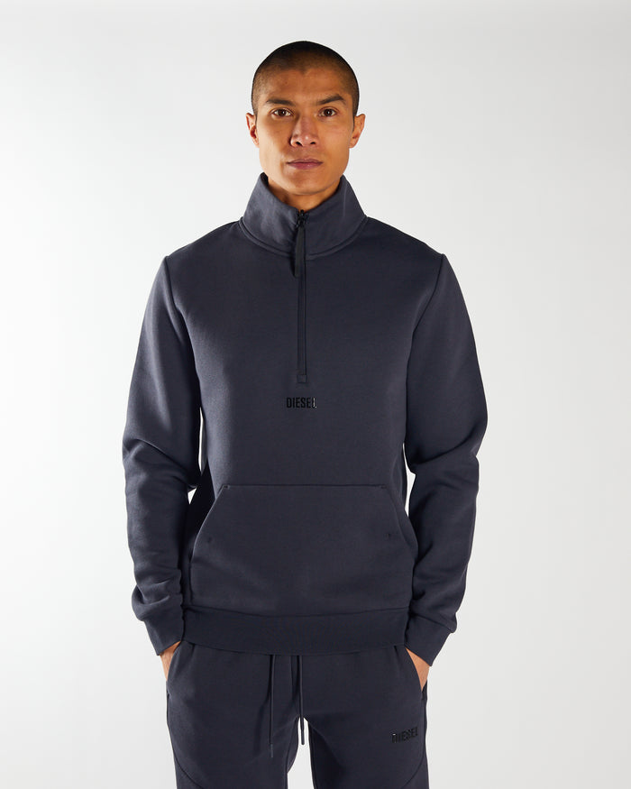 Ethan Half Zip Carbon Grey