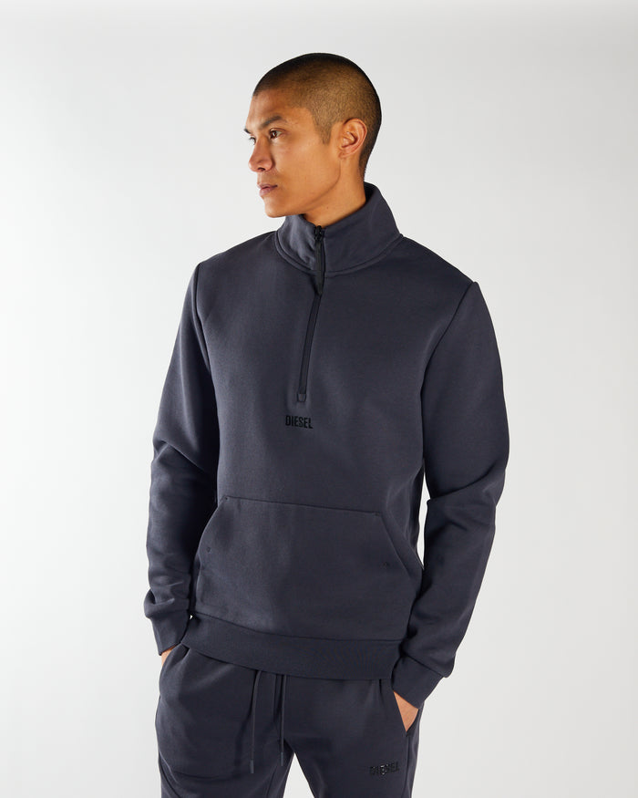 Ethan Half Zip Carbon Grey