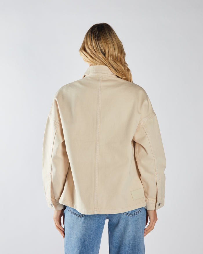 Fabrienne Denim Shirt Stone White