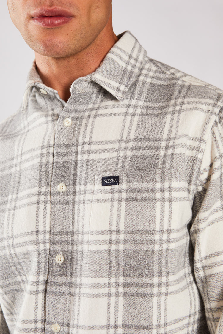 Fidel Shirt Grey/White Check