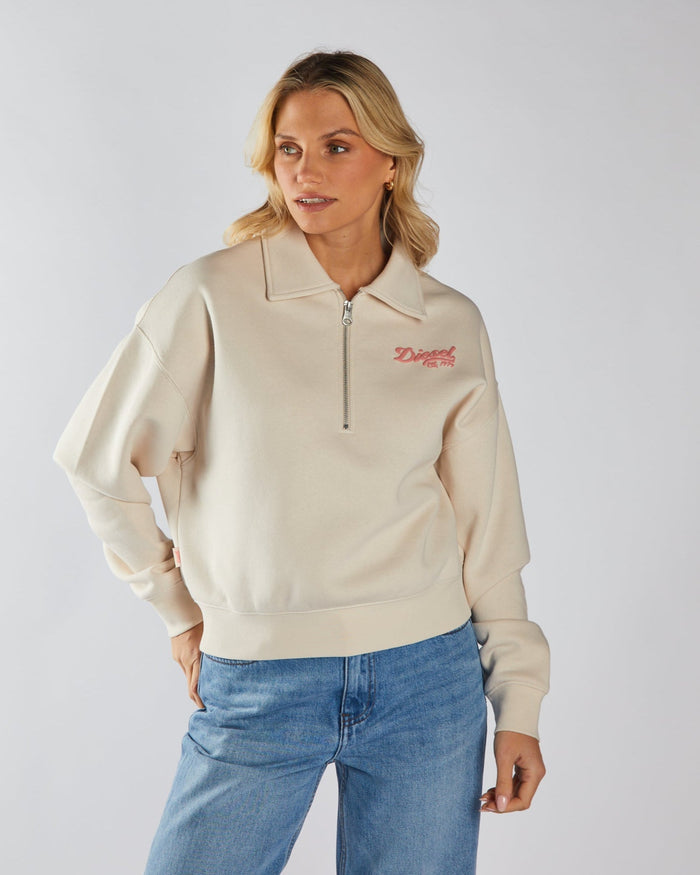 Flamingo Half Zip Stone White