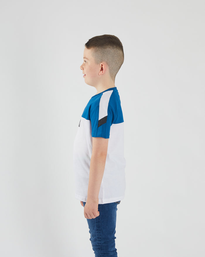 Braden Tee White / Petrol