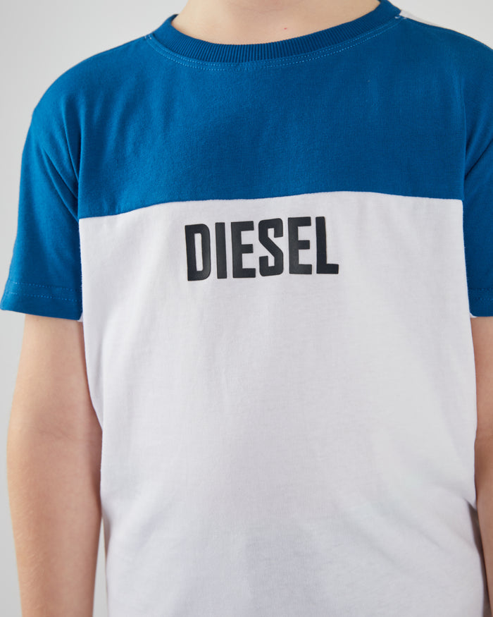 Braden Tee White / Petrol