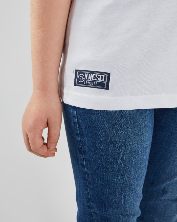 Braden Tee White / Petrol