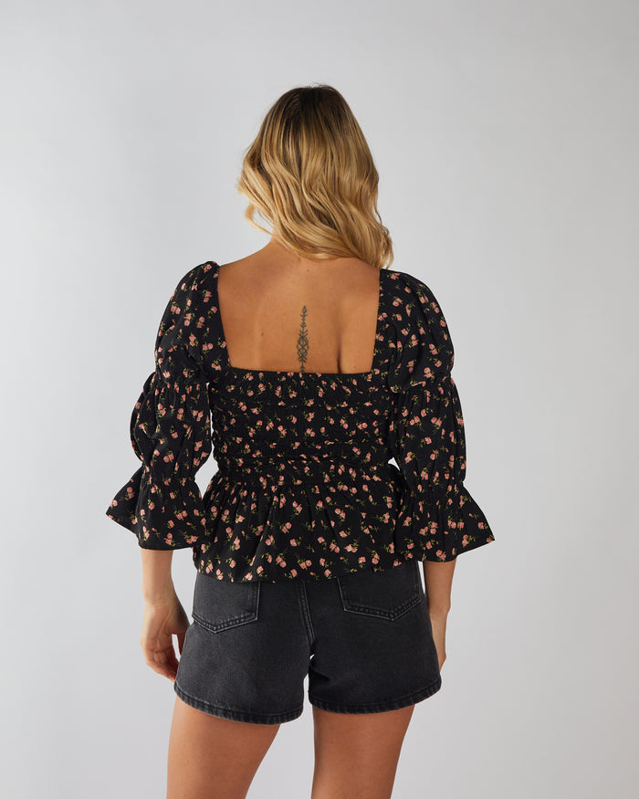 Floris Top Black