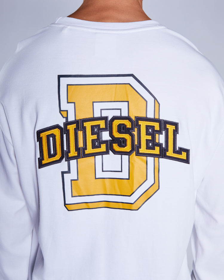 Ford Long Sleeve Tee Track White