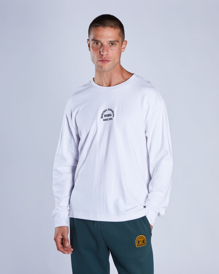 Ford Long Sleeve Tee Track White