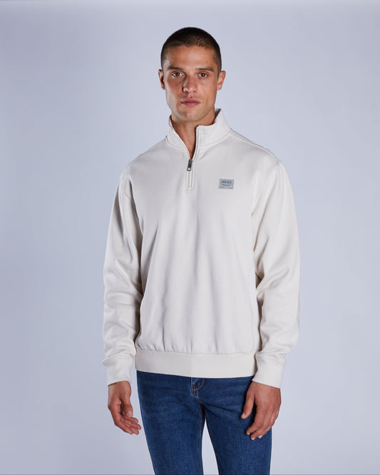 Fox Half Zip Stable Stone