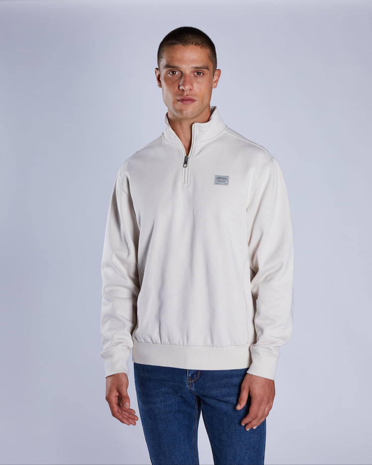 Fox Half Zip Stable Stone