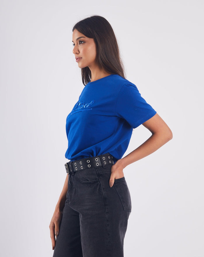 Frederica T-Shirt Bold Blue