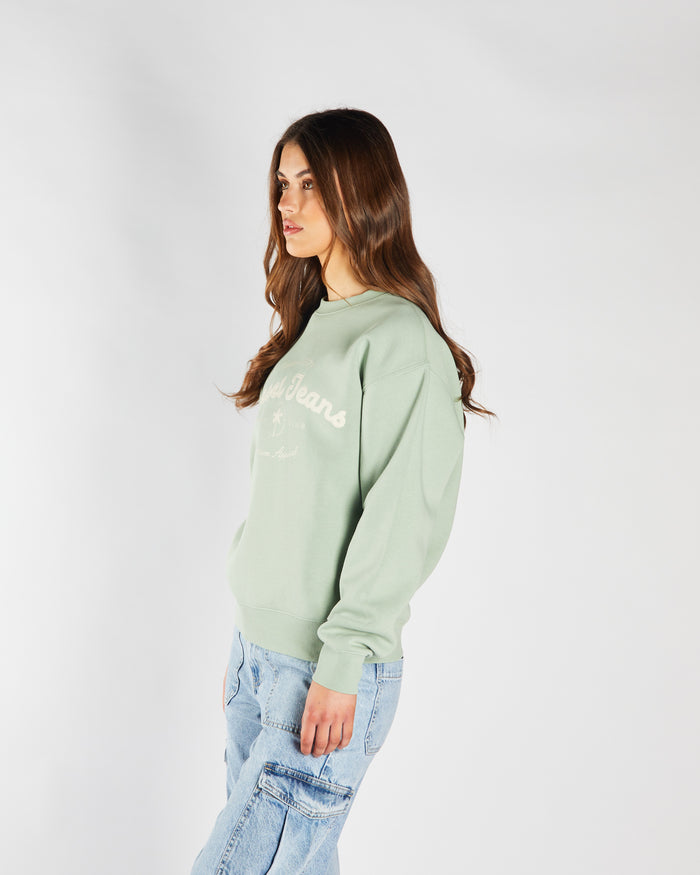Flossy Sweatshirt Iceberg Green