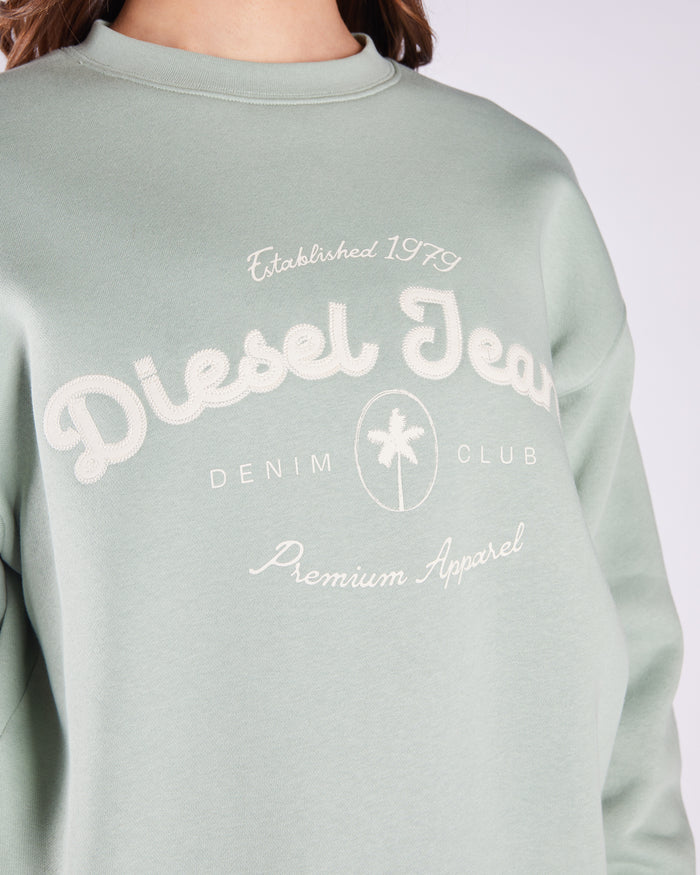 Flossy Sweatshirt Iceberg Green