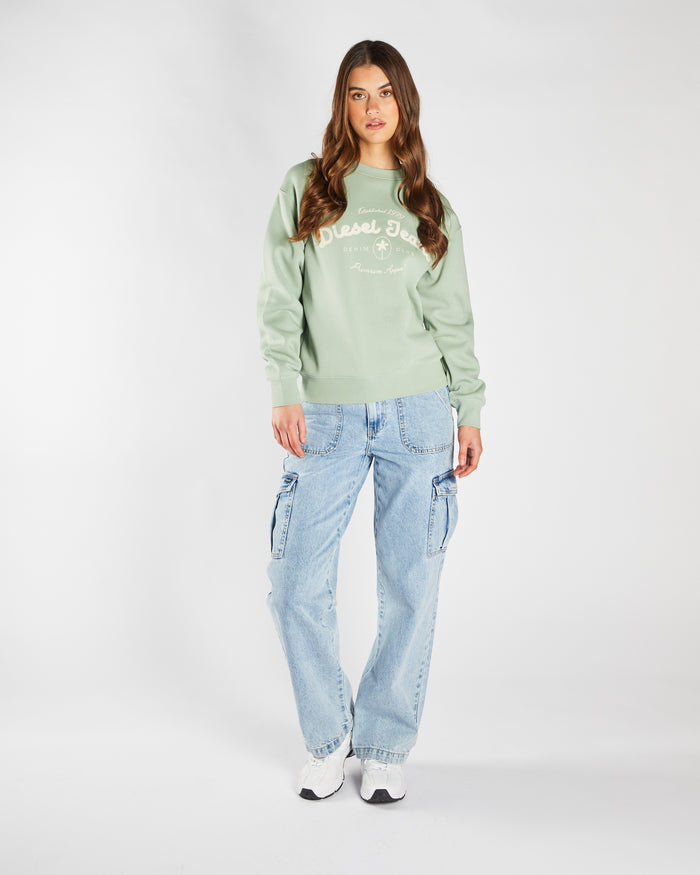 Flossy Sweatshirt Iceberg Green