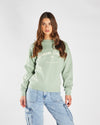 Flossy Sweatshirt Iceberg Green