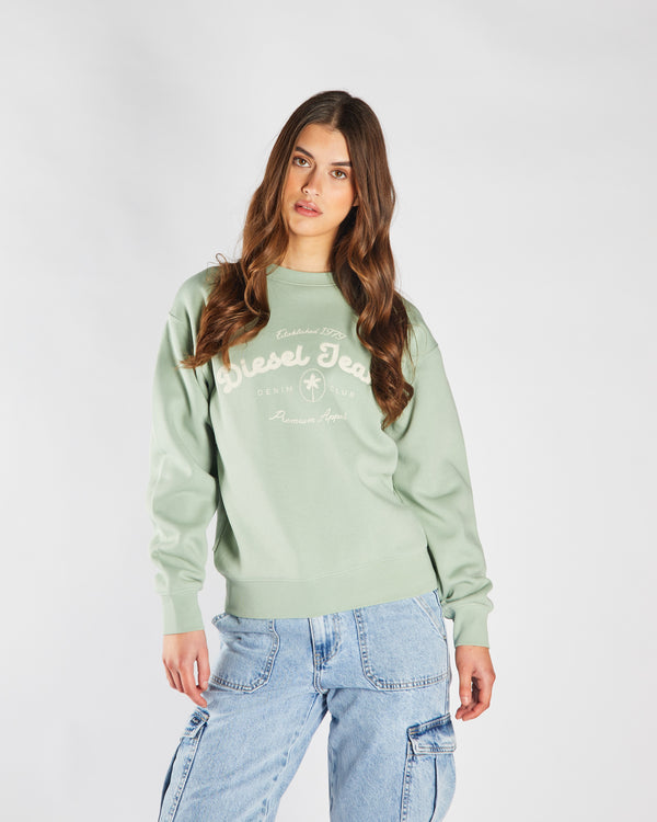 Flossy Sweatshirt Iceberg Green